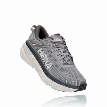 Hoka One One BONDI 7 Férfi Vegán Cipő Szürke | wNIx0KJA