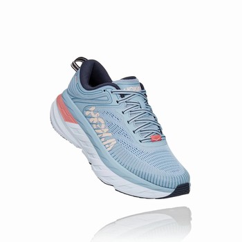 Hoka One One BONDI 7 Női Széles Cipő Kék | r9swZaY7