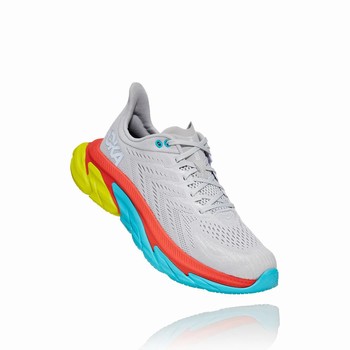 Hoka One One CLIFTON EDGE Férfi Pálya Futócipő Szürke Narancssárga Zöld Kék | 8lCcjZvg