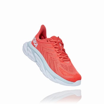 Hoka One One CLIFTON EDGE Női Pálya Futócipő Piros Fehér | cw3qaKZS