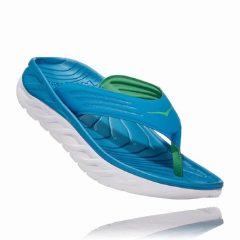 Hoka One One ORA RECOVERY FLIP 2 Férfi Papucs Kék Fehér | AhBElt2P