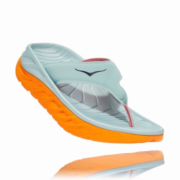 Hoka One One ORA RECOVERY FLIP Női Papucs Zöld Narancssárga | xpLmyD01