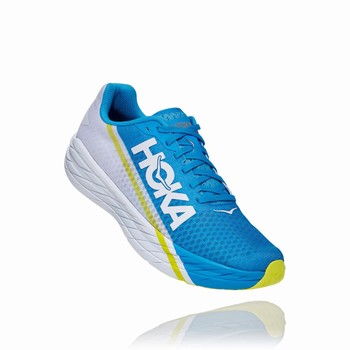 Hoka One One ROCKET X Férfi Közúti Futócipő Kék Fehér | iK9h7crf