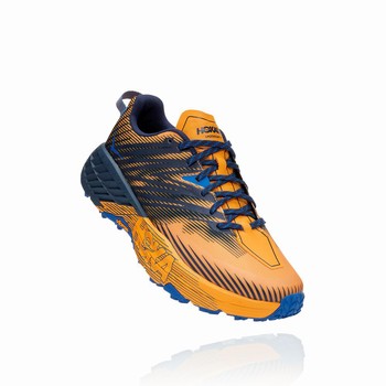 Hoka One One SPEEDGOAT 4 Férfi Vegán Cipő Narancssárga Kék | rRy6VtA4