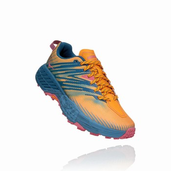 Hoka One One SPEEDGOAT 4 Női Trail Futócipő Narancssárga Kék | wcHzG3Oq