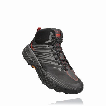 Hoka One One SPEEDGOAT MID 2 GORE-TEX Férfi Vegán Cipő Szürke Fekete | dm4tFgZ3