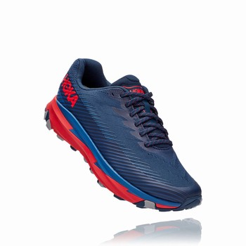 Hoka One One TORRENT 2 Férfi Vegán Cipő Sötétkék Piros | k8gSohvK