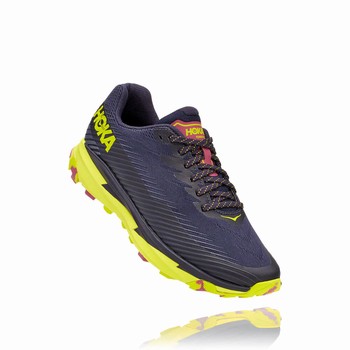 Hoka One One TORRENT 2 Női Trail Futócipő Sötétkék Fekete Zöld | rMtTpNqC