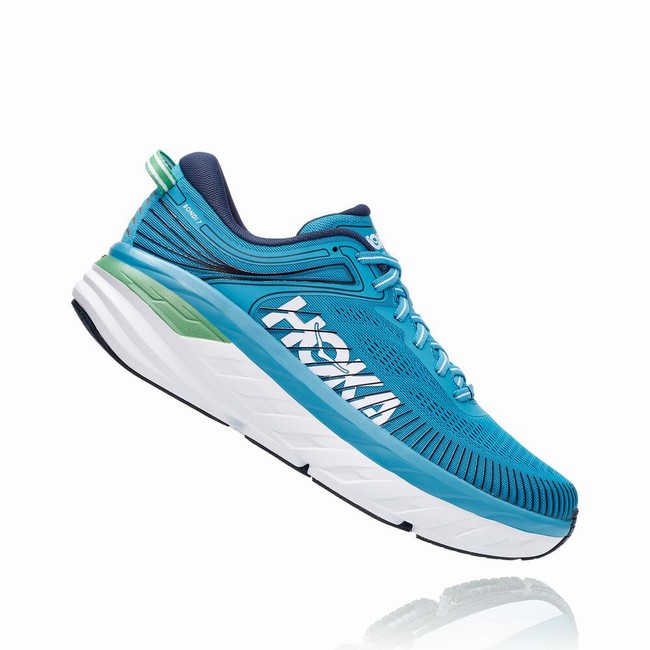 Hoka One One BONDI 7 Férfi Közúti Futócipő Kék | XIcz85RK