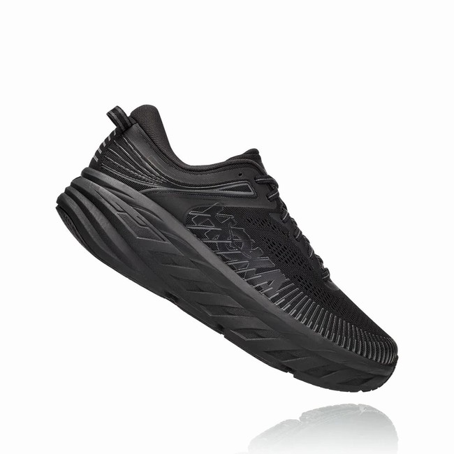 Hoka One One BONDI 7 Férfi Széles Cipő Fekete | GcyXVfEI