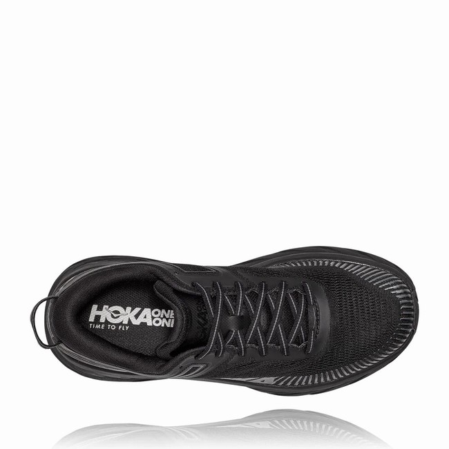 Hoka One One BONDI 7 Férfi Széles Cipő Fekete | GcyXVfEI