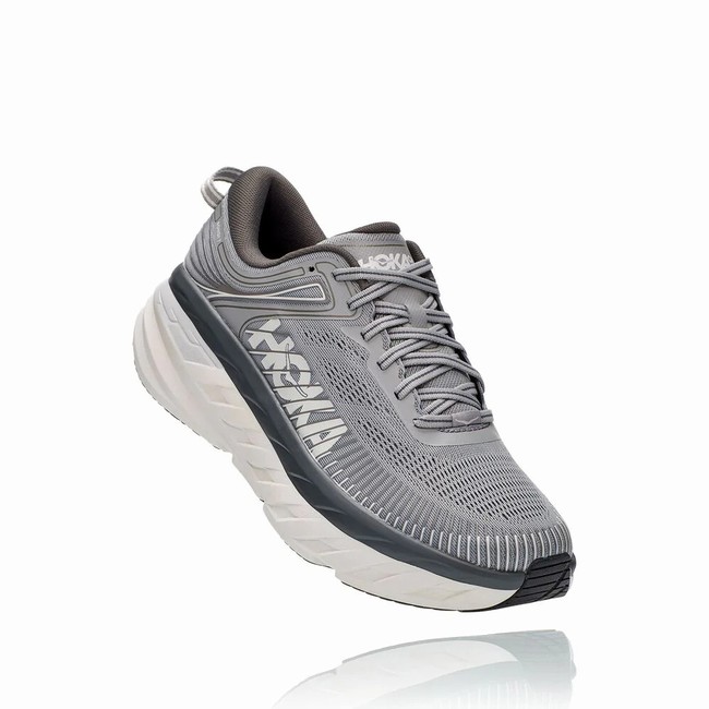 Hoka One One BONDI 7 Férfi Széles Cipő Szürke Fekete | qClQzNI8