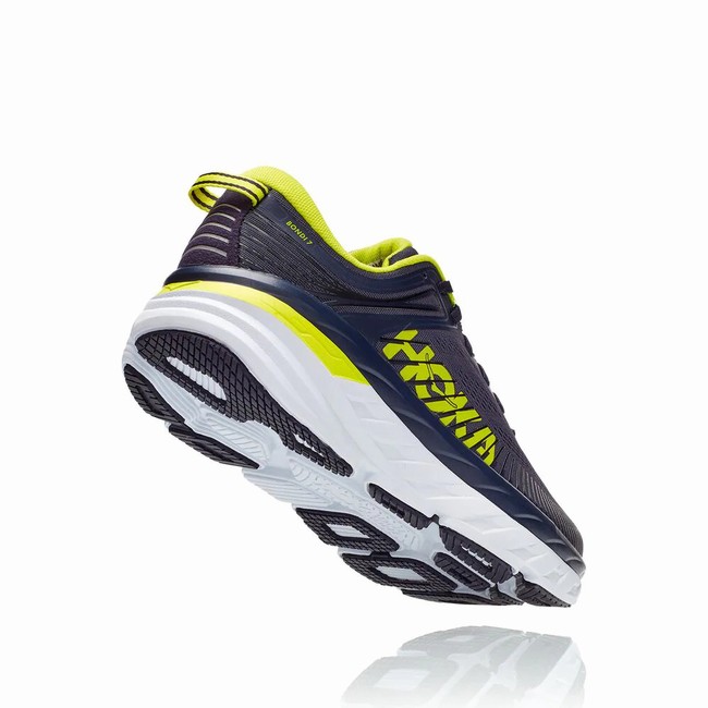 Hoka One One BONDI 7 Férfi Vegán Cipő Fekete Zöld | Q9v78jOx