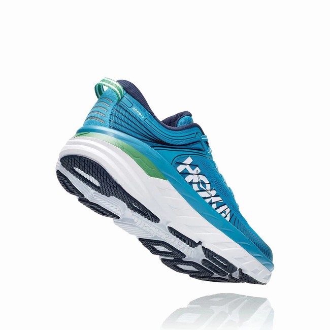 Hoka One One BONDI 7 Férfi Vegán Cipő Kék | x4X6sgT5