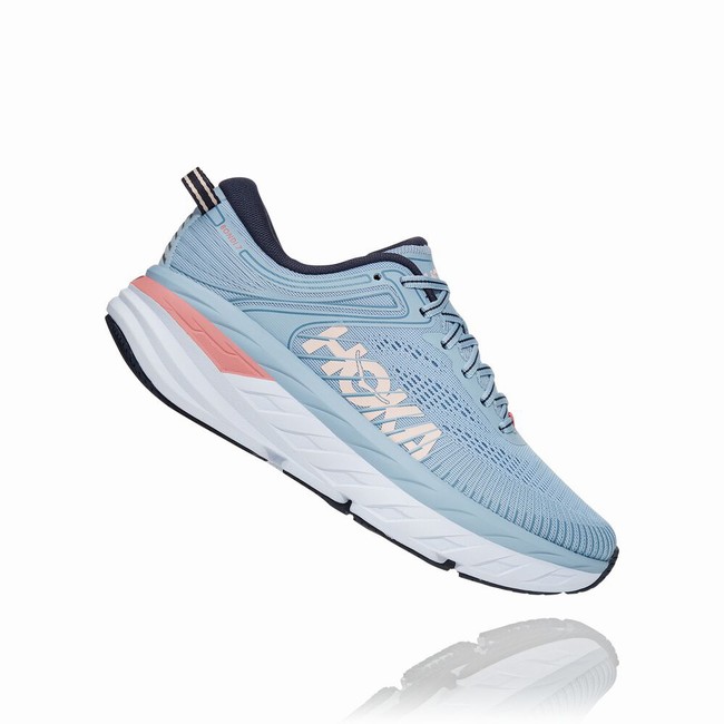 Hoka One One BONDI 7 Női Közúti Futócipő Kék | J72mBKpg