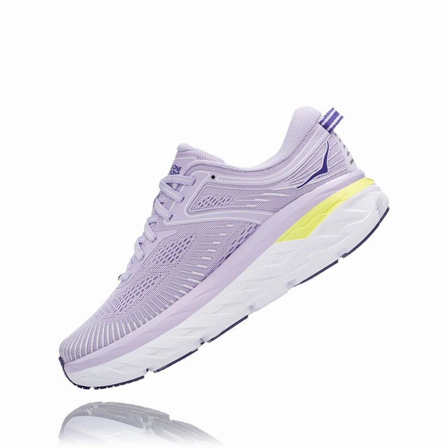 Hoka One One BONDI 7 Női Széles Cipő Lila Kék | y06Fz25e