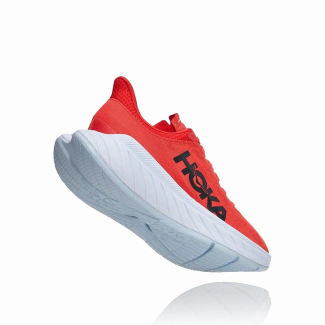 Hoka One One CARBON X 2 Férfi Közúti Futócipő Piros | 6vuLeIPp