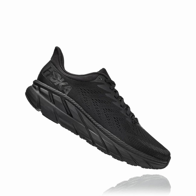 Hoka One One CLIFTON 7 Férfi Közúti Futócipő Fekete | PXlb0coj