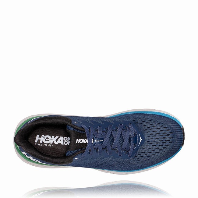 Hoka One One CLIFTON 7 Férfi Közúti Futócipő Sötétkék | Wb9mlOCx