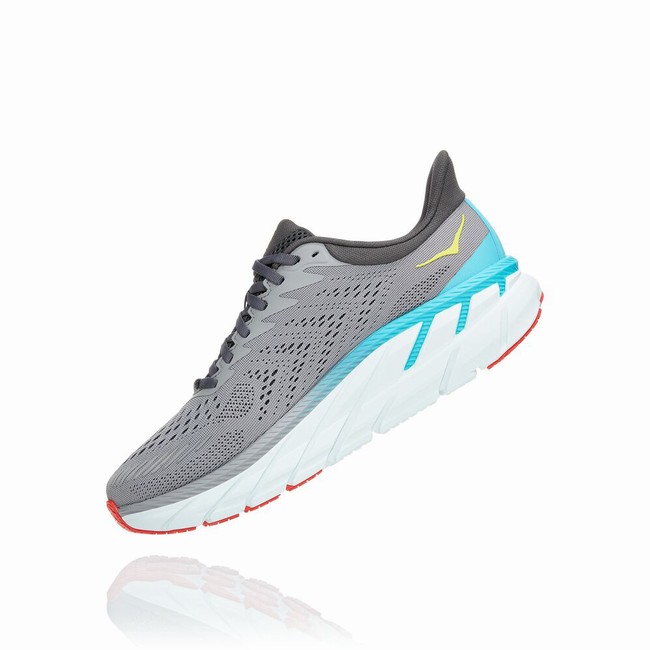 Hoka One One CLIFTON 7 Férfi Közúti Futócipő Szürke | yQalNVkG