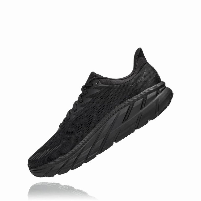 Hoka One One CLIFTON 7 Férfi Széles Cipő Fekete | 9cDEqxks