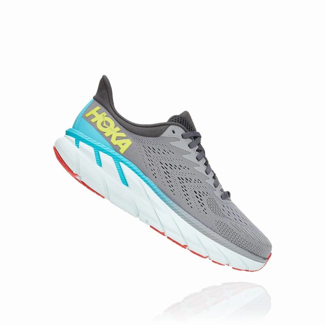 Hoka One One CLIFTON 7 Férfi Széles Cipő Szürke | ftUMhg8k