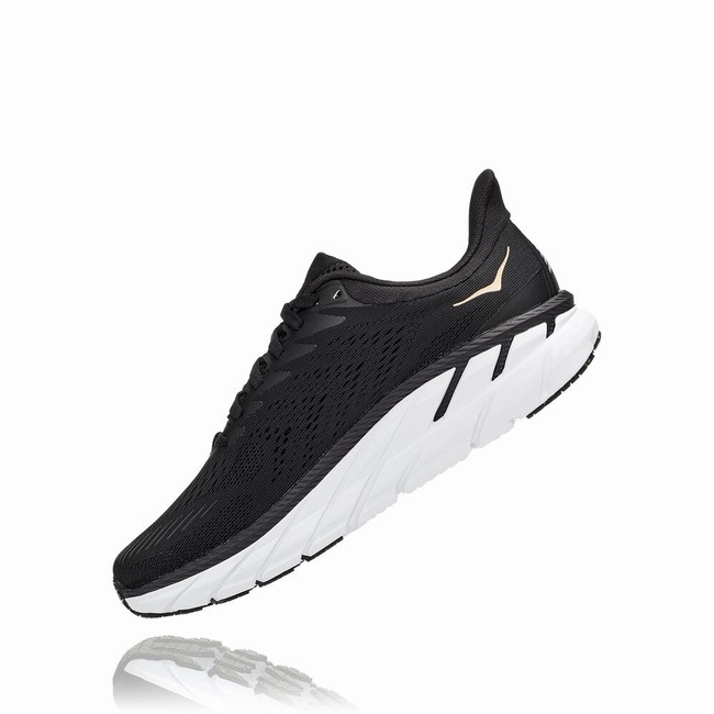 Hoka One One CLIFTON 7 Női Közúti Futócipő Fekete | nah3NYGC