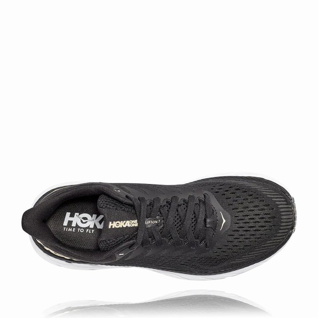 Hoka One One CLIFTON 7 Női Széles Cipő Fekete | HXPNRWey