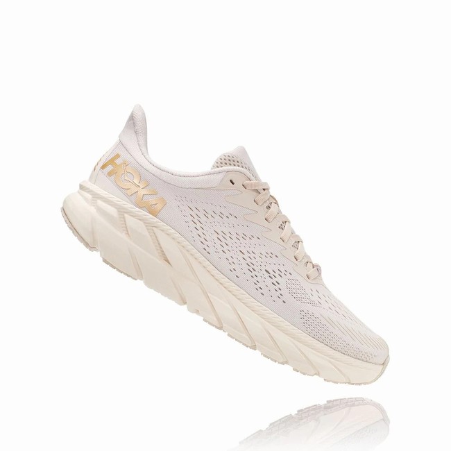 Hoka One One CLIFTON 7 Női Széles Cipő Khaki | rJW9upjZ