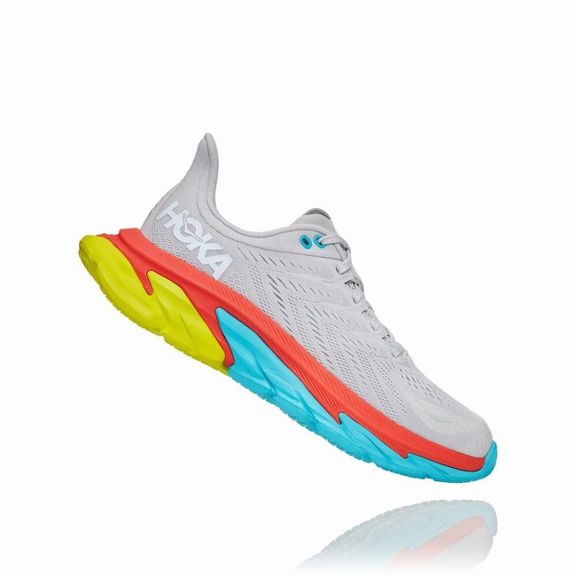 Hoka One One CLIFTON EDGE Férfi Közúti Futócipő Szürke Narancssárga Zöld Kék | ENdL3QPl