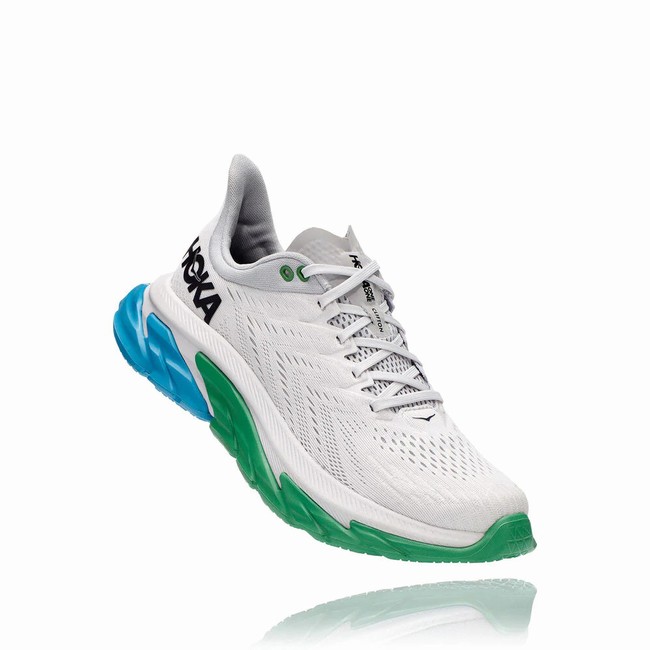 Hoka One One CLIFTON EDGE Férfi Pálya Futócipő Fehér Kék Zöld | XSpwjHUm