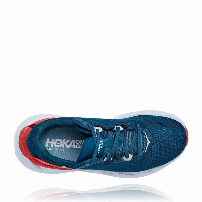 Hoka One One ELEVON 2 Női Vegán Cipő Kék Piros | KGnyM06B