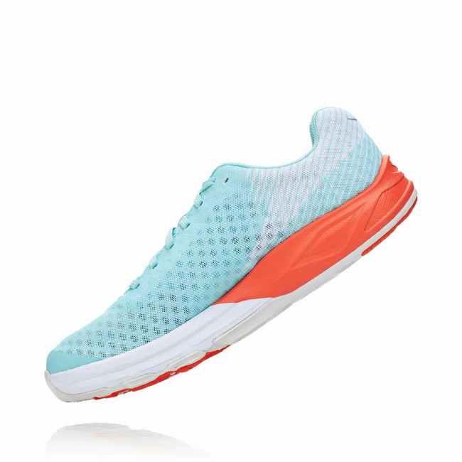 Hoka One One EVO CARBON ROCKET Férfi Pálya Futócipő Kék Narancssárga | EMVypcGu