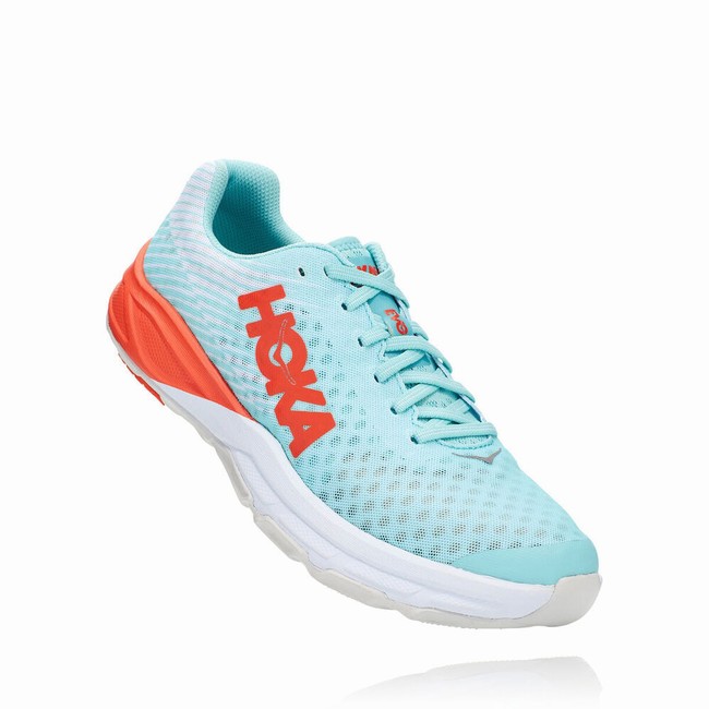 Hoka One One EVO CARBON ROCKET Férfi Pálya Futócipő Kék Narancssárga | EMVypcGu