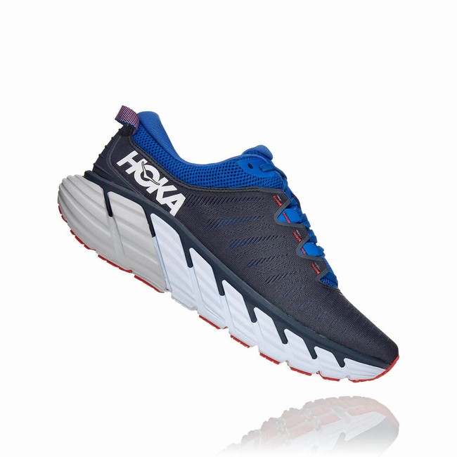 Hoka One One GAVIOTA 3 Férfi Vegán Cipő Sötétkék Kék | SCAkoH6v