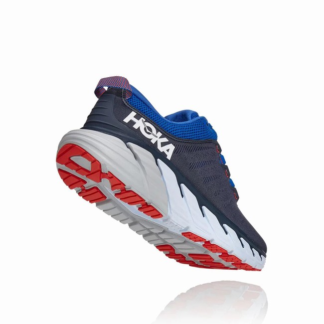 Hoka One One GAVIOTA 3 Férfi Vegán Cipő Sötétkék Kék | SCAkoH6v