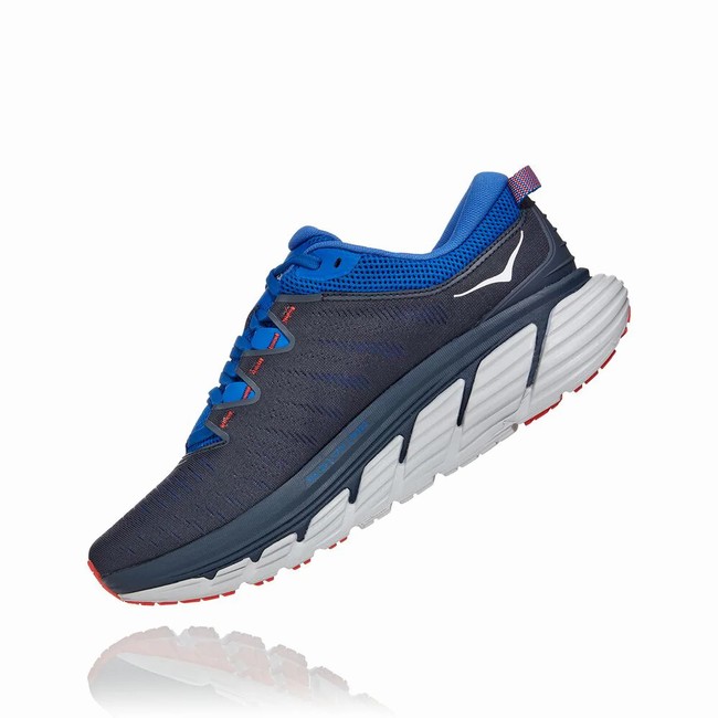 Hoka One One GAVIOTA 3 Férfi Vegán Cipő Sötétkék Kék | SCAkoH6v