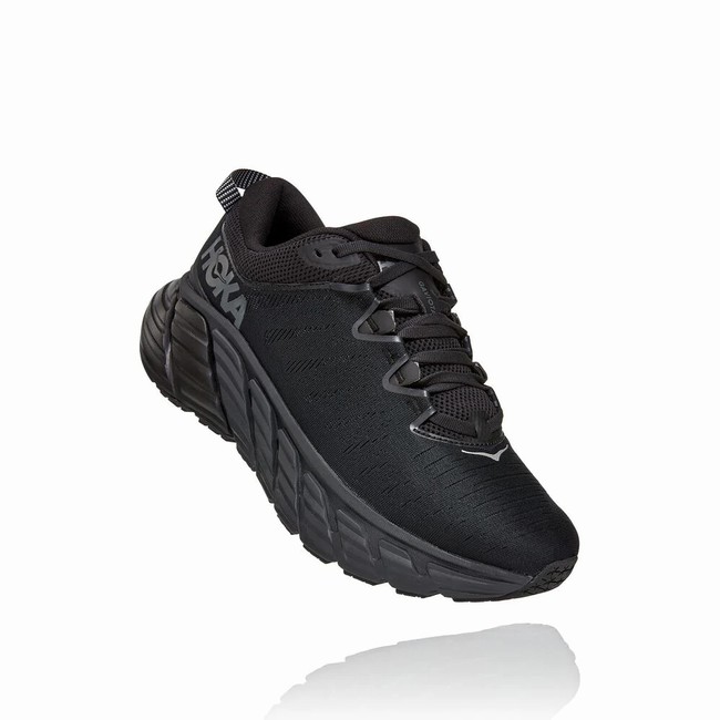 Hoka One One GAVIOTA 3 Férfi Vegán Cipő Fekete | d47QexaD