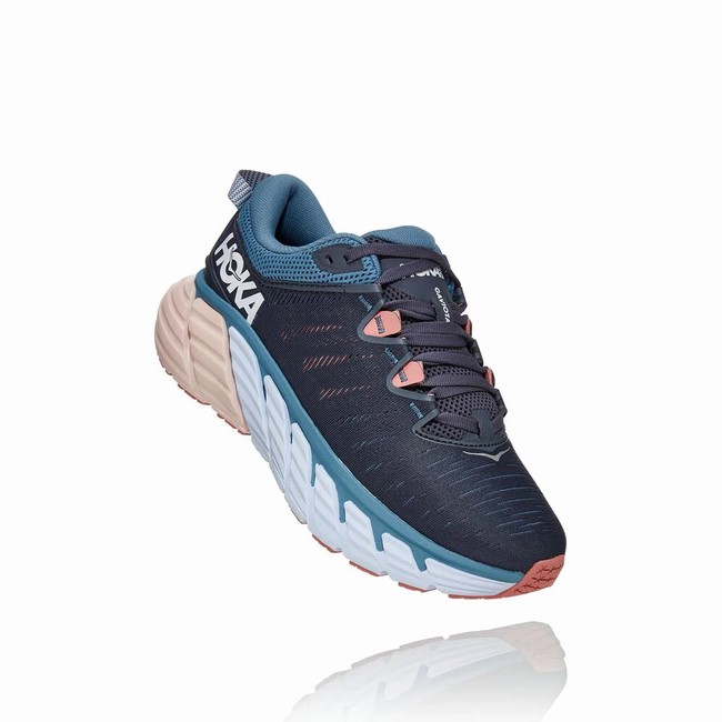 Hoka One One GAVIOTA 3 Női Széles Cipő Sötétkék | 5YeawsZd