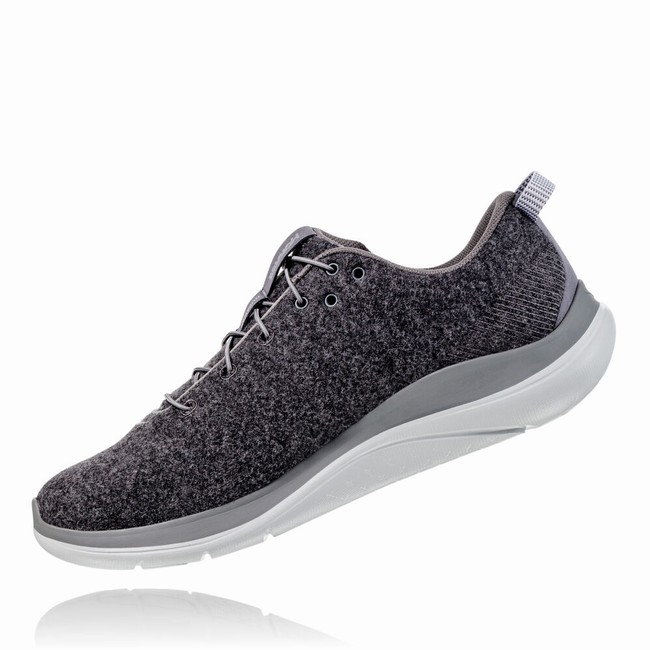 Hoka One One HUPANA FLOW WOOL Női Utcai Cipő Fekete Szürke | ra08YCPn