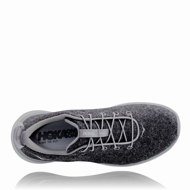 Hoka One One HUPANA FLOW WOOL Női Utcai Cipő Fekete Szürke | ra08YCPn