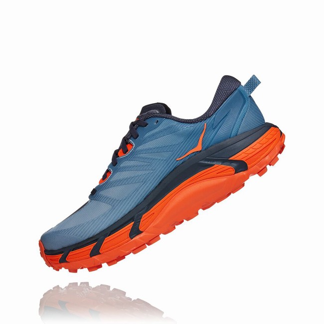 Hoka One One MAFATE SPEED 3 Férfi Trail Futócipő Kék Narancssárga | HCgYUJqv