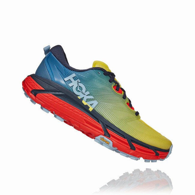 Hoka One One MAFATE SPEED 3 Férfi Trail Futócipő Sárga Kék | wGLX6qZo