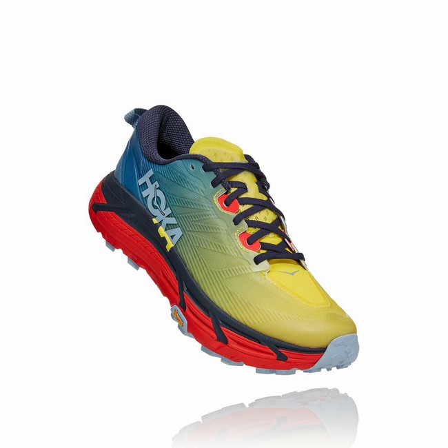 Hoka One One MAFATE SPEED 3 Férfi Trail Futócipő Sárga Kék | wGLX6qZo