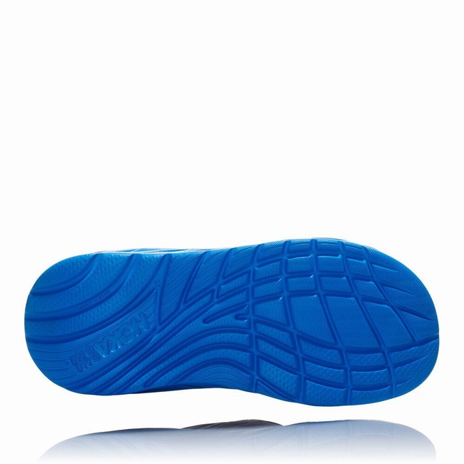 Hoka One One ORA RECOVERY FLIP 2 Férfi Papucs Fekete Kék | PklUWZtd