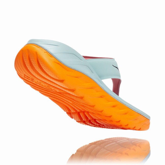 Hoka One One ORA RECOVERY FLIP Női Papucs Zöld Narancssárga | xpLmyD01