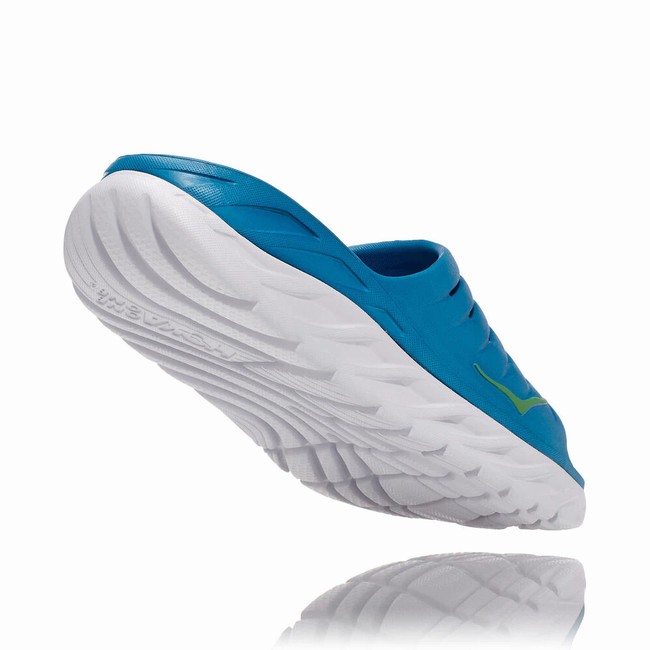 Hoka One One ORA RECOVERY SLIDE 2 Férfi Papucs Kék Fehér | stGzn279