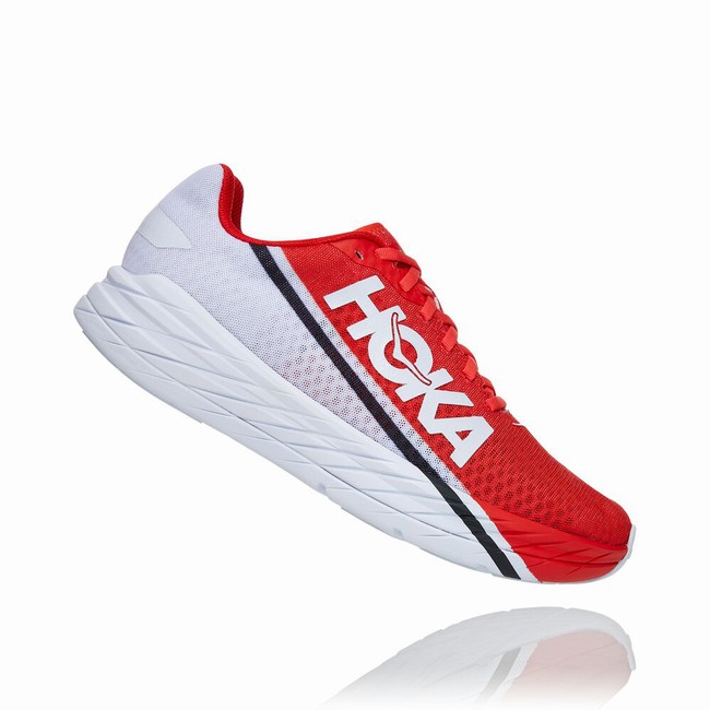 Hoka One One ROCKET X Férfi Közúti Futócipő Piros Fehér | QIN7U5at