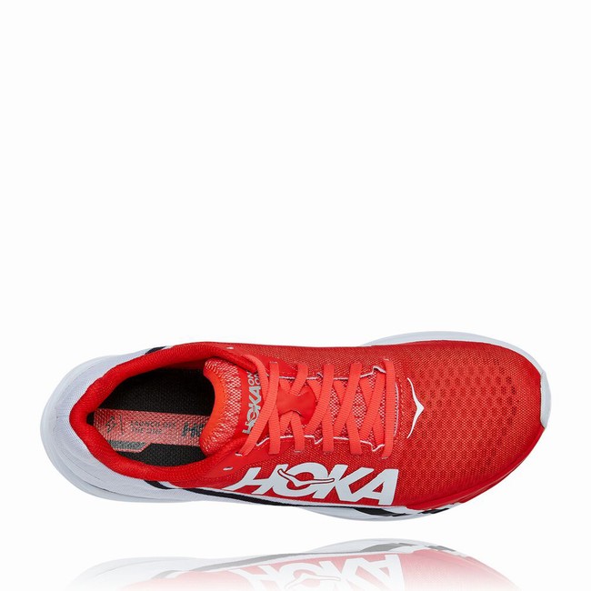 Hoka One One ROCKET X Férfi Közúti Futócipő Piros Fehér | QIN7U5at