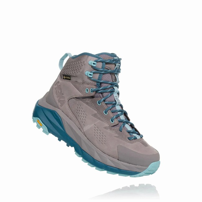 Hoka One One SKY KAHA GORE-TEX Női Túracipő Szürke Kék | 28FGTHps